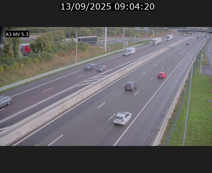 <h2>Webcam à l'Aire de Berchem au Luxembourg sur l'A3. Vue orientée vers la France</h2>