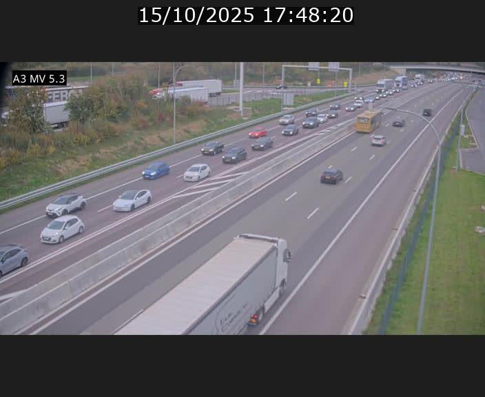 <h2>Webcam à l'Aire de Berchem au Luxembourg sur l'A3. Vue orientée vers la France</h2>