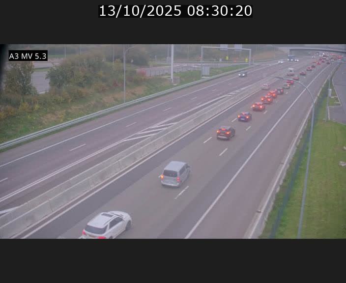 <h2>Webcam à l'Aire de Berchem au Luxembourg sur l'A3. Vue orientée vers la France</h2>