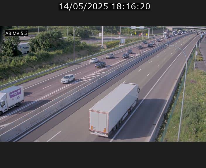 <h2>Webcam à l'Aire de Berchem au Luxembourg sur l'A3. Vue orientée vers la France</h2>