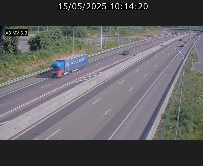<h2>Webcam à l'Aire de Berchem au Luxembourg sur l'A3. Vue orientée vers la France</h2>