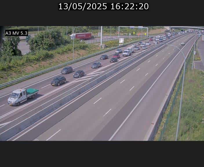 <h2>Webcam à l'Aire de Berchem au Luxembourg sur l'A3. Vue orientée vers la France</h2>
