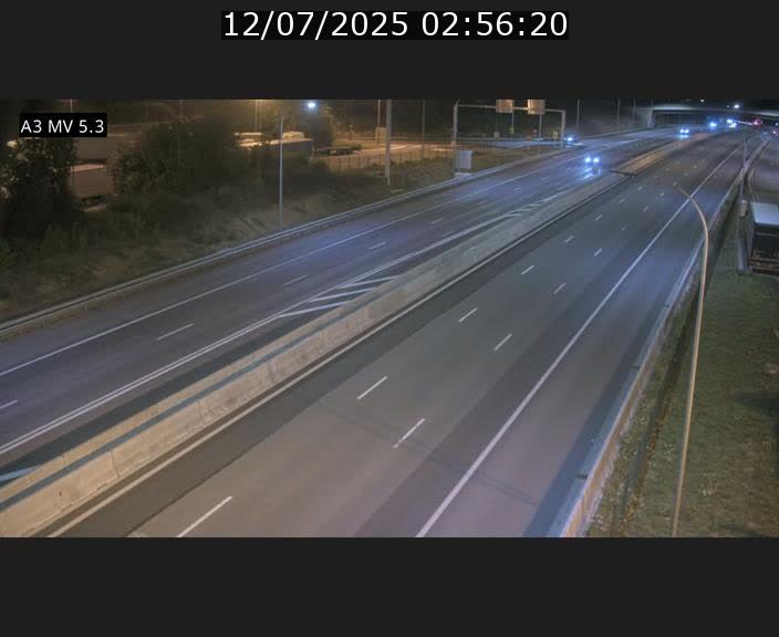 Webcam à l'Aire de Berchem au Luxembourg sur l'A3. Vue orientée vers la France