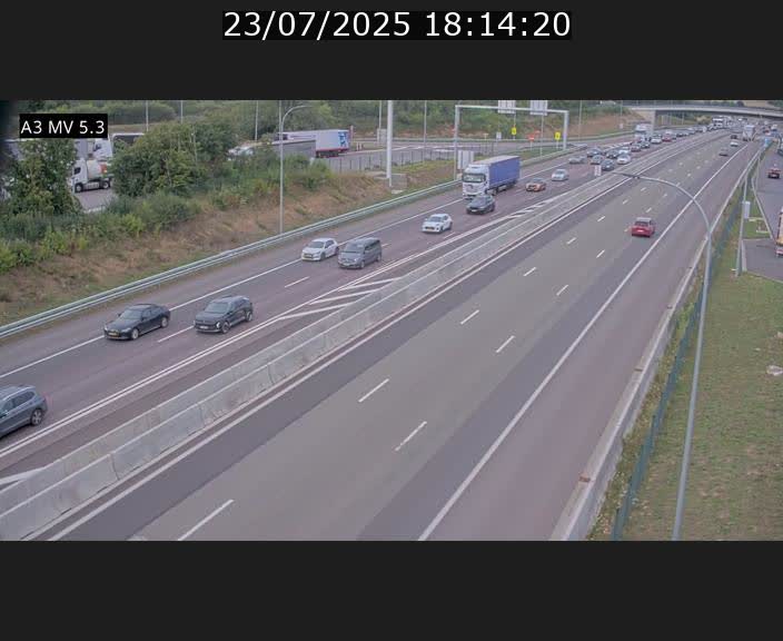 <h2>Webcam à l'Aire de Berchem au Luxembourg sur l'A3. Vue orientée vers la France</h2>