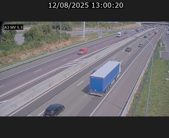 <h2>Webcam à l'Aire de Berchem au Luxembourg sur l'A3. Vue orientée vers la France</h2>