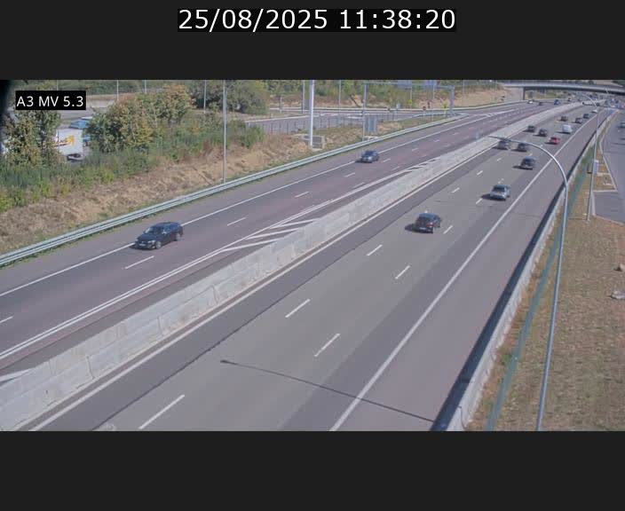 <h2>Webcam à l'Aire de Berchem au Luxembourg sur l'A3. Vue orientée vers la France</h2>