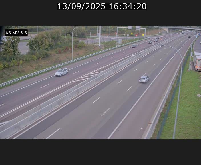 <h2>Webcam à l'Aire de Berchem au Luxembourg sur l'A3. Vue orientée vers la France</h2>