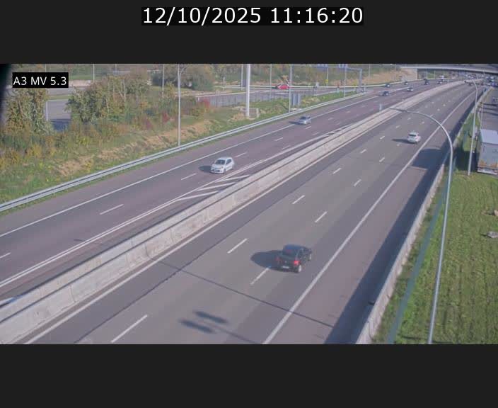 <h2>Webcam à l'Aire de Berchem au Luxembourg sur l'A3. Vue orientée vers la France</h2>