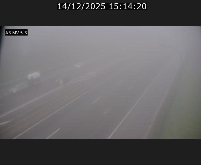 Webcam à l'Aire de Berchem au Luxembourg sur l'A3. Vue orientée vers la France