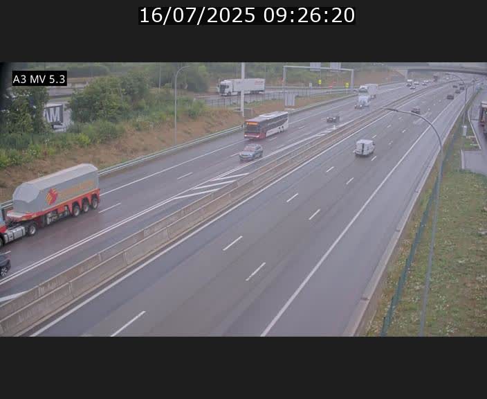 <h2>Webcam à l'Aire de Berchem au Luxembourg sur l'A3. Vue orientée vers la France</h2>
