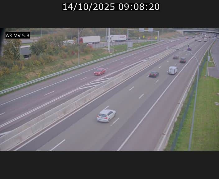 <h2>Webcam à l'Aire de Berchem au Luxembourg sur l'A3. Vue orientée vers la France</h2>