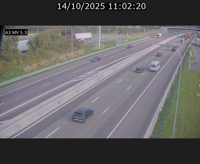 <h2>Webcam à l'Aire de Berchem au Luxembourg sur l'A3. Vue orientée vers la France</h2>