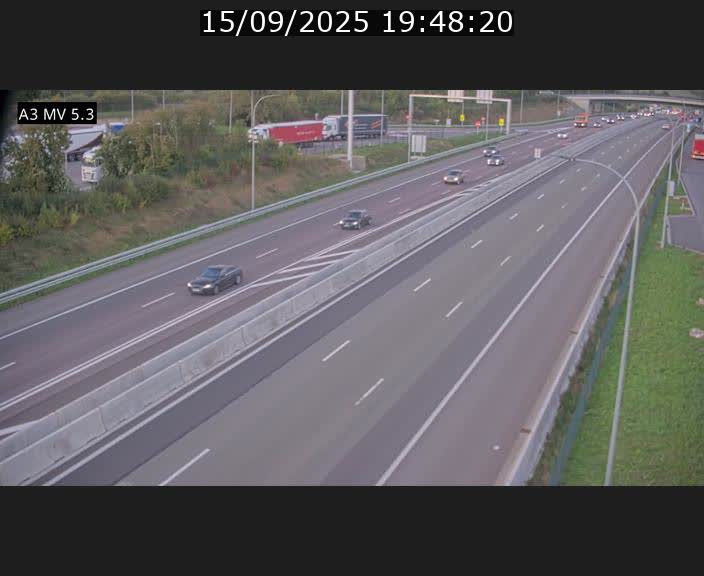 <h2>Webcam à l'Aire de Berchem au Luxembourg sur l'A3. Vue orientée vers la France</h2>