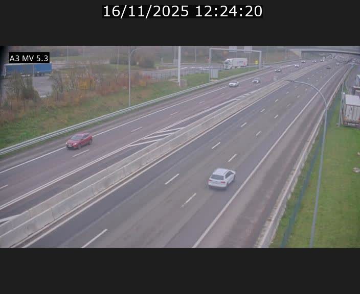 <h2>Webcam à l'Aire de Berchem au Luxembourg sur l'A3. Vue orientée vers la France</h2>