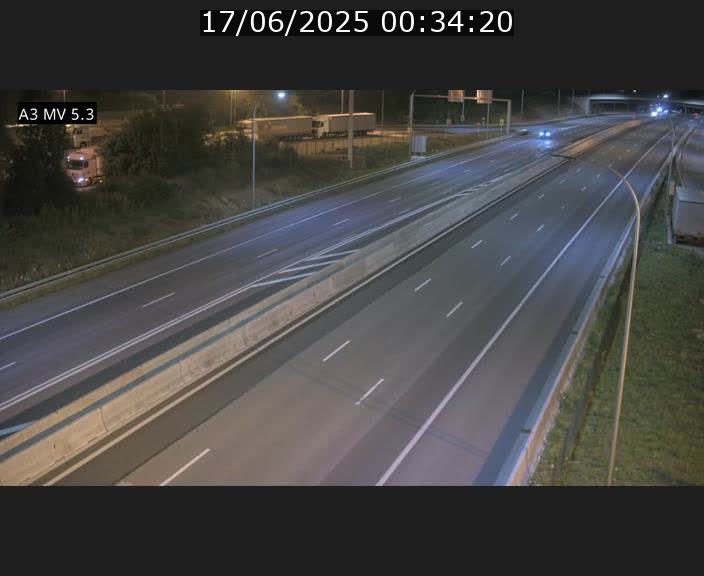 Webcam à l'Aire de Berchem au Luxembourg sur l'A3. Vue orientée vers la France