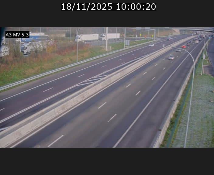 <h2>Webcam à l'Aire de Berchem au Luxembourg sur l'A3. Vue orientée vers la France</h2>