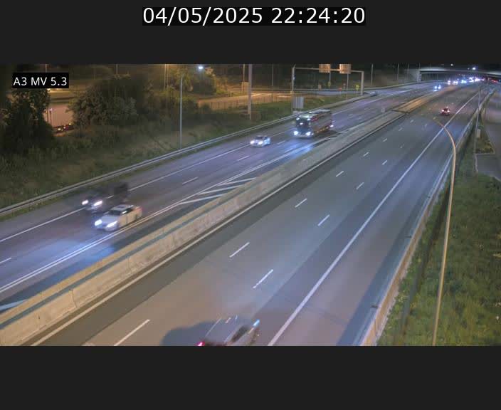 Webcam à l'Aire de Berchem au Luxembourg sur l'A3. Vue orientée vers la France