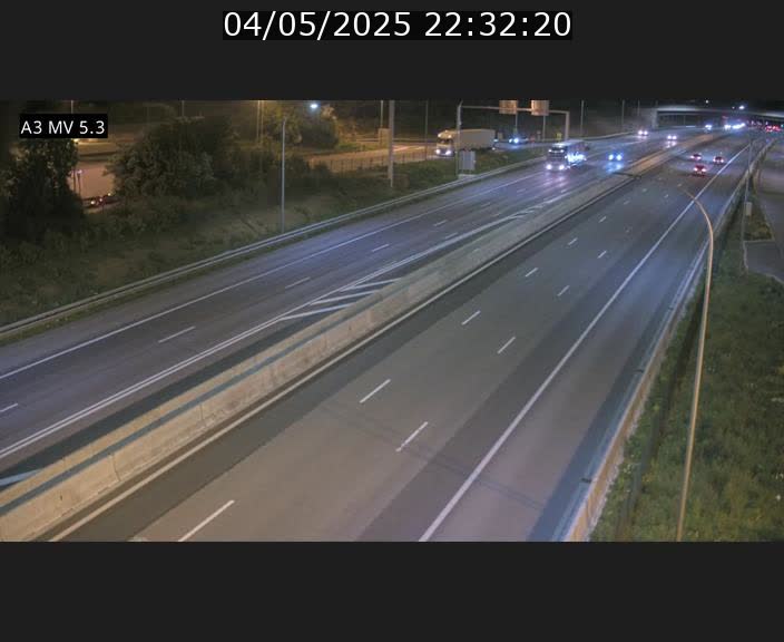 Webcam à l'Aire de Berchem au Luxembourg sur l'A3. Vue orientée vers la France