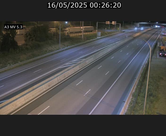Webcam à l'Aire de Berchem au Luxembourg sur l'A3. Vue orientée vers la France