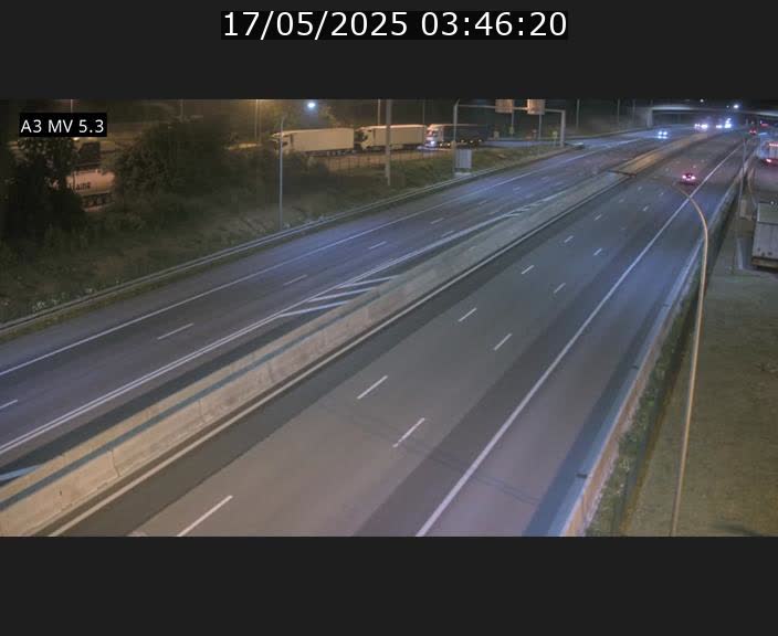 Webcam à l'Aire de Berchem au Luxembourg sur l'A3. Vue orientée vers la France