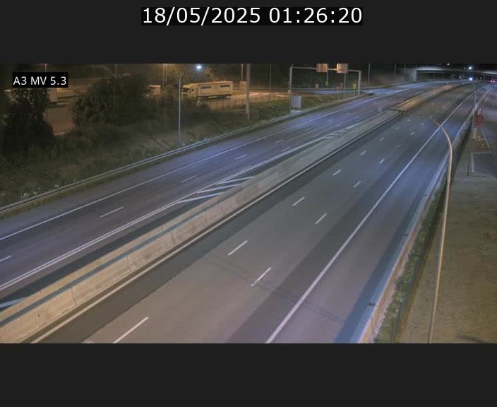 Webcam à l'Aire de Berchem au Luxembourg sur l'A3. Vue orientée vers la France