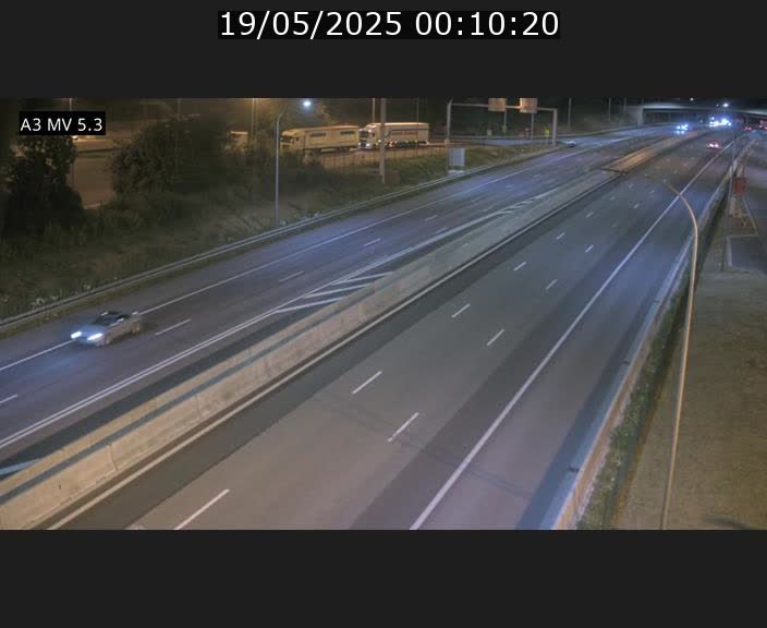 Webcam à l'Aire de Berchem au Luxembourg sur l'A3. Vue orientée vers la France