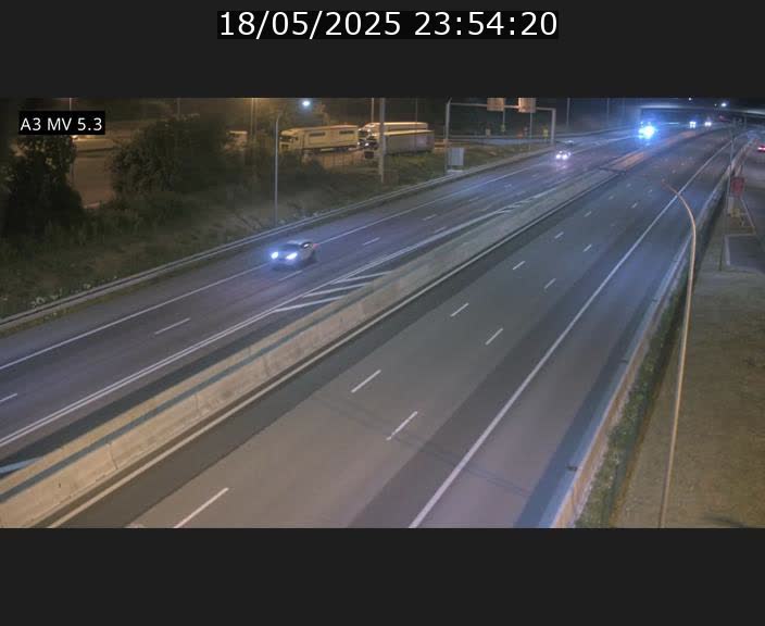 Webcam à l'Aire de Berchem au Luxembourg sur l'A3. Vue orientée vers la France