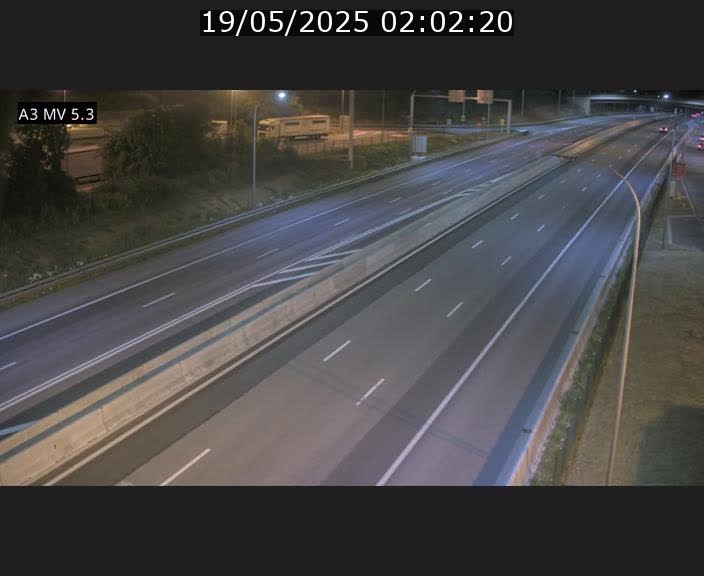Webcam à l'Aire de Berchem au Luxembourg sur l'A3. Vue orientée vers la France