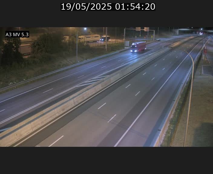 Webcam à l'Aire de Berchem au Luxembourg sur l'A3. Vue orientée vers la France