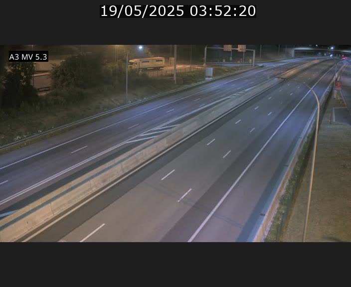 Webcam à l'Aire de Berchem au Luxembourg sur l'A3. Vue orientée vers la France