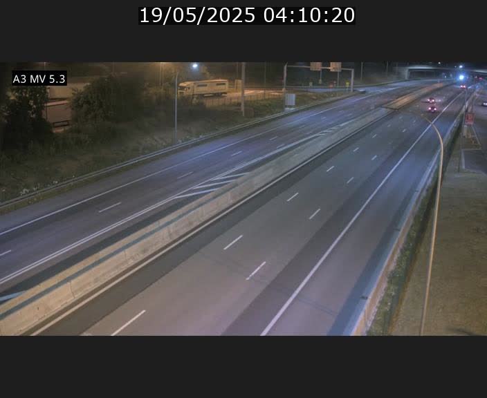 Webcam à l'Aire de Berchem au Luxembourg sur l'A3. Vue orientée vers la France