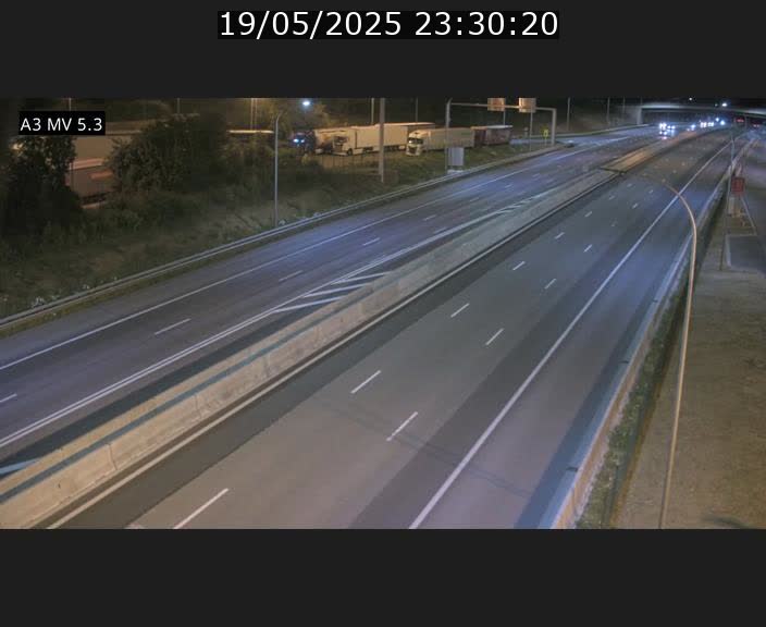 Webcam à l'Aire de Berchem au Luxembourg sur l'A3. Vue orientée vers la France