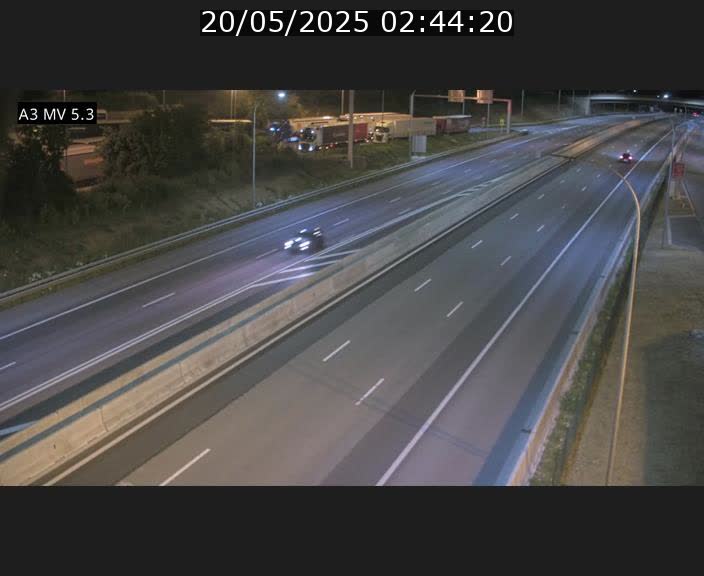 Webcam à l'Aire de Berchem au Luxembourg sur l'A3. Vue orientée vers la France