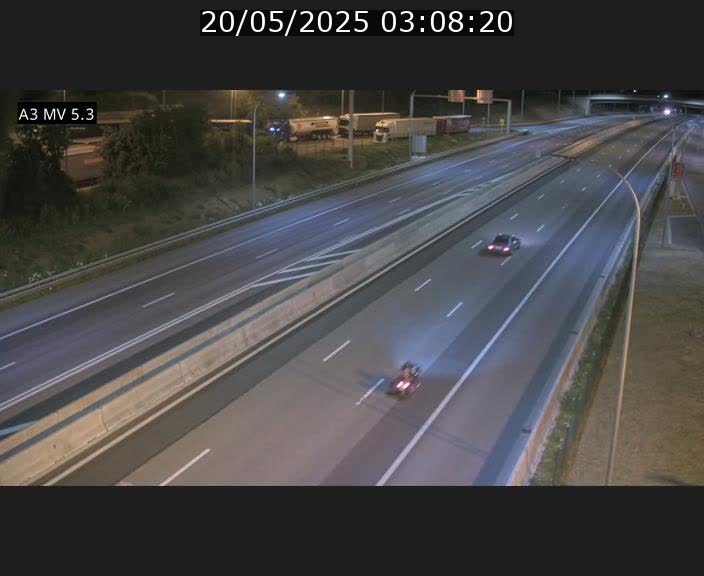 Webcam à l'Aire de Berchem au Luxembourg sur l'A3. Vue orientée vers la France