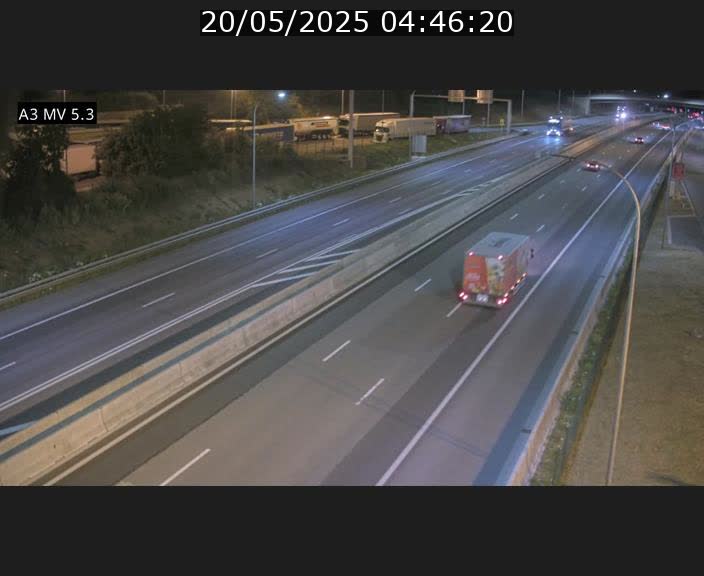 Webcam à l'Aire de Berchem au Luxembourg sur l'A3. Vue orientée vers la France