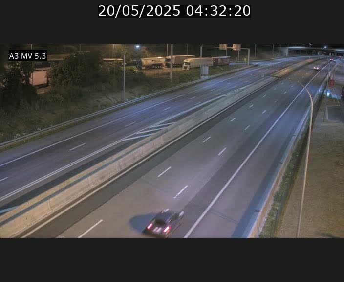 Webcam à l'Aire de Berchem au Luxembourg sur l'A3. Vue orientée vers la France