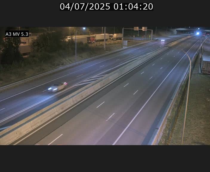 Webcam à l'Aire de Berchem au Luxembourg sur l'A3. Vue orientée vers la France