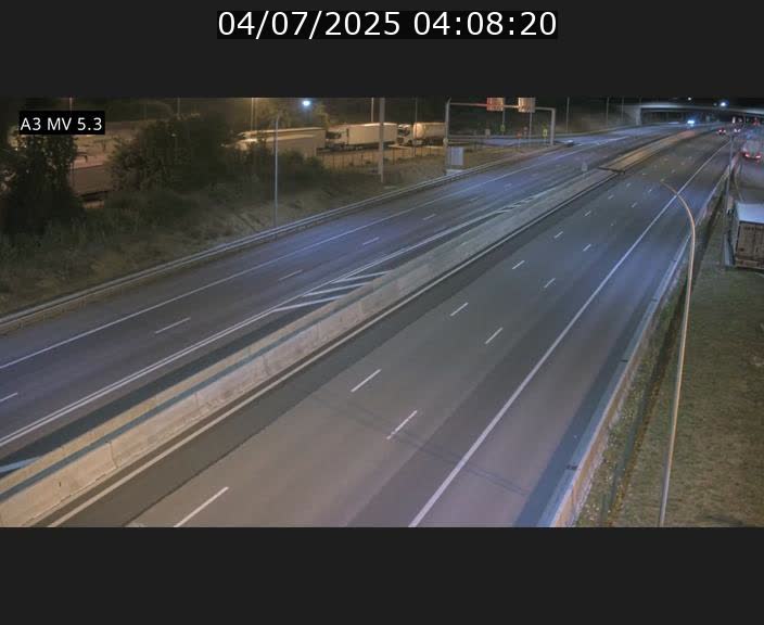 Webcam à l'Aire de Berchem au Luxembourg sur l'A3. Vue orientée vers la France