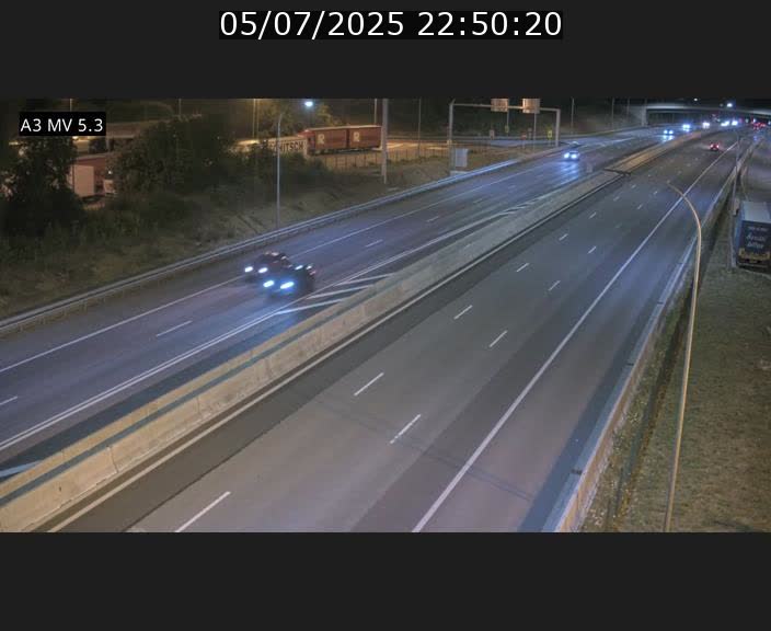 Webcam à l'Aire de Berchem au Luxembourg sur l'A3. Vue orientée vers la France
