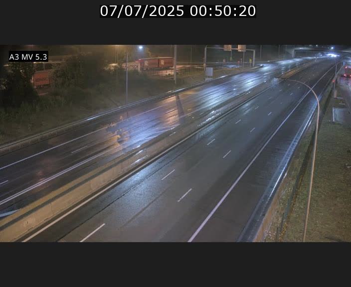 Webcam à l'Aire de Berchem au Luxembourg sur l'A3. Vue orientée vers la France