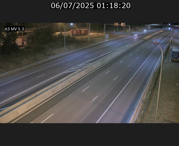 Webcam à l'Aire de Berchem au Luxembourg sur l'A3. Vue orientée vers la France
