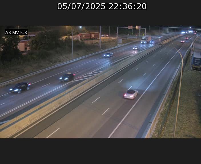 Webcam à l'Aire de Berchem au Luxembourg sur l'A3. Vue orientée vers la France