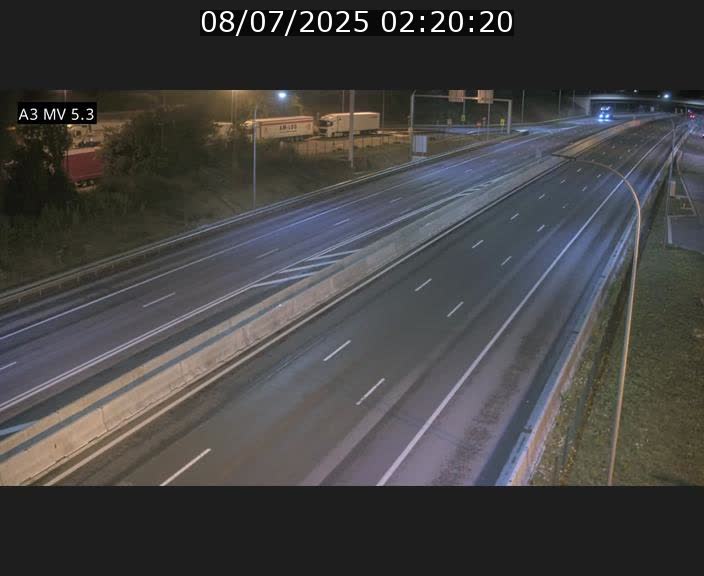 Webcam à l'Aire de Berchem au Luxembourg sur l'A3. Vue orientée vers la France