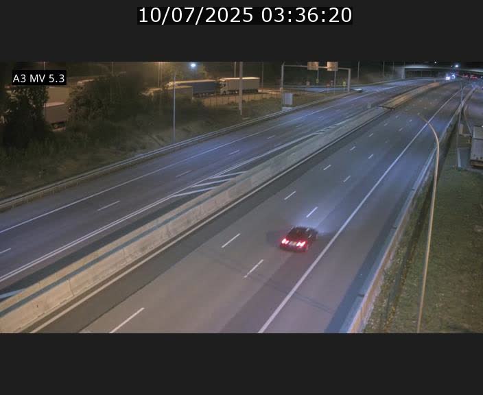 Webcam à l'Aire de Berchem au Luxembourg sur l'A3. Vue orientée vers la France