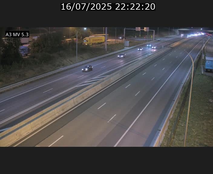 Webcam à l'Aire de Berchem au Luxembourg sur l'A3. Vue orientée vers la France