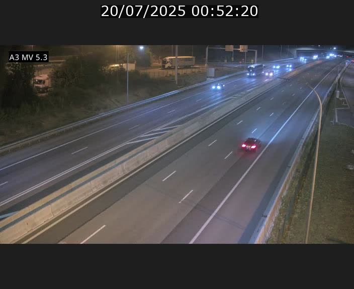 Webcam à l'Aire de Berchem au Luxembourg sur l'A3. Vue orientée vers la France