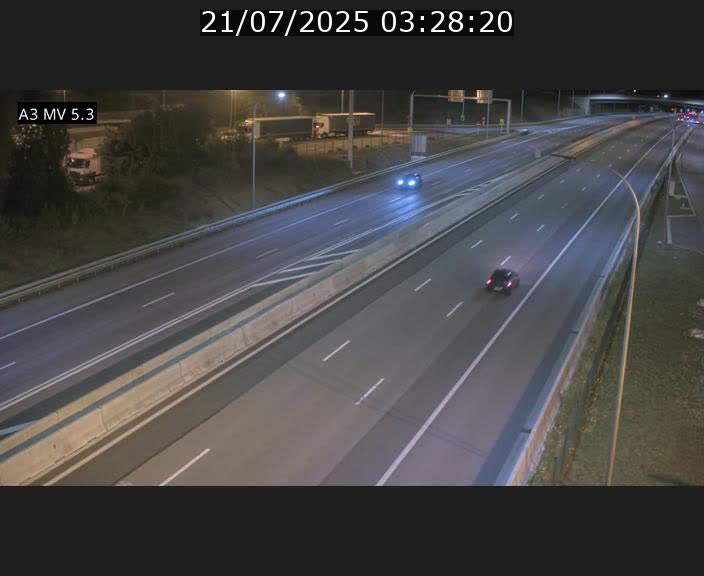 Webcam à l'Aire de Berchem au Luxembourg sur l'A3. Vue orientée vers la France