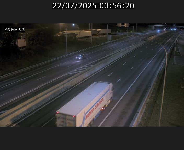 Webcam à l'Aire de Berchem au Luxembourg sur l'A3. Vue orientée vers la France