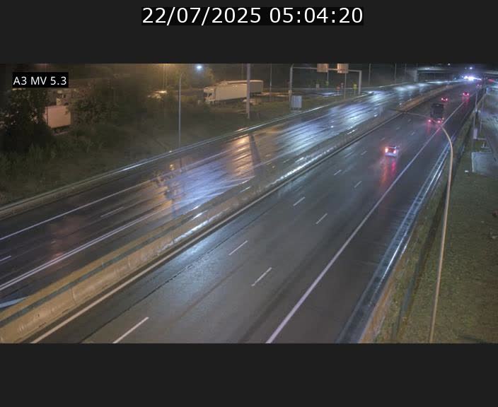 Webcam à l'Aire de Berchem au Luxembourg sur l'A3. Vue orientée vers la France