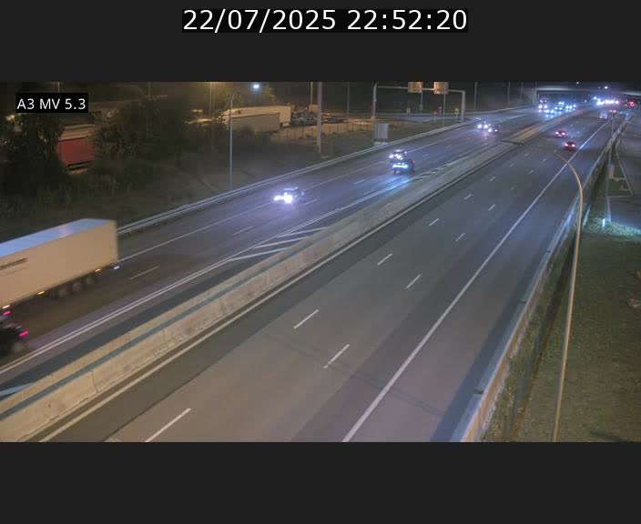 Webcam à l'Aire de Berchem au Luxembourg sur l'A3. Vue orientée vers la France